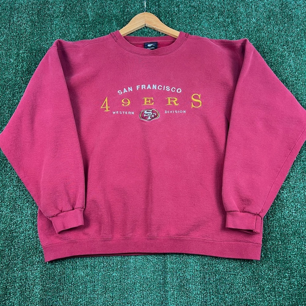 Vintage Starter NFL San Francisco 49ers Crewneck Sweatshirt Men's Large Boxy 90s